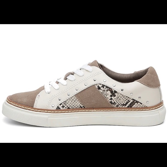 Crown Vintage Kalinda Snakeskin/Suede/Stud Sneaker - Picture 3 of 16